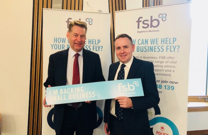 Murdo Fraser MSP with Andrew McRae from FSB Scotland