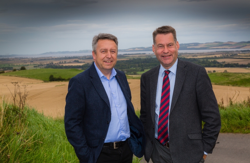Cllr Angus Forbes with Murdo Fraser MSP
