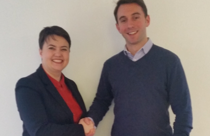 Ruth Davidson MSP welcomes Luke Graham