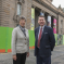 MSPs Liz Smith and Murdo Fraser outside the former Perth City Hall building