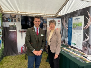 Liz Smith MSP with Ross Ewing of BASC at The Scottish Game Fair