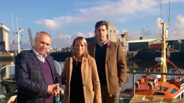 Ian, Peter and Kathryn visited Peterhead Fish Market and Port Authority